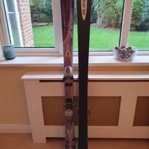 two sets of Blizzard snow skis with marker bindings all serviced