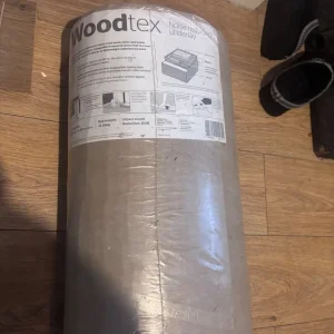 3x boxes of laminate flooring with roll of underlay - Image 3