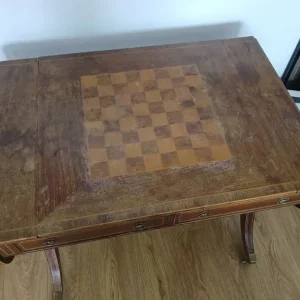 Solid wood table/ unique/ games inside