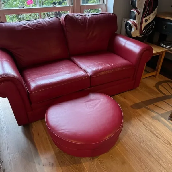 M&S 2/3 seater sofa and footstool