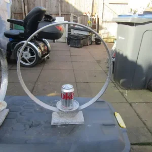 3 X Large Decreasing Aluminium Circular Candle Holders - Image 2