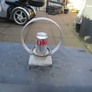 3 X Large Decreasing Aluminium Circular Candle Holders - Image 4
