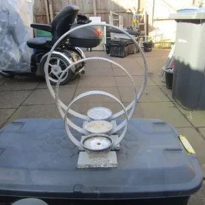 3 X Large Decreasing Aluminium Circular Candle Holders