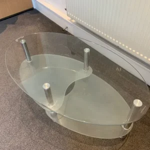 Glass coffee table