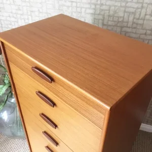 Vintage Mid Century Teak Chest of Drawers by Austinsuite - Image 3