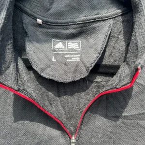 adidas Men's Long Sleeve Quarter Zip Golf Top, Size Large, Black - Image 3