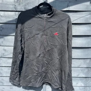 adidas Men's Long Sleeve Quarter Zip Golf Top, Size Large, Black