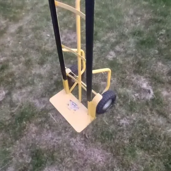 Yellow sack trolley barrow