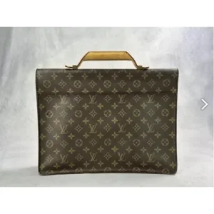 Louis Vuitton Vintage Monogram Brown Leather Document Holder - Image 2