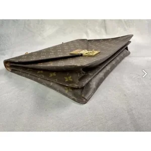 Louis Vuitton Vintage Monogram Brown Leather Document Holder - Image 4