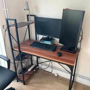 3-Shelf Office or Study Desk – Like New Condition - Image 2