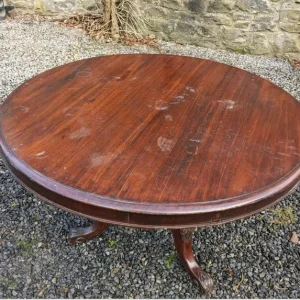 Small Victorian mahogany circular- tilt top not working - Image 3