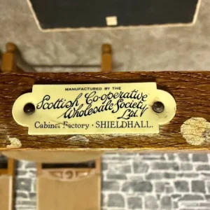 Set of 4 Antique Jacobean Revival Oak Dining Chairs by Scovell & Co - Image 7