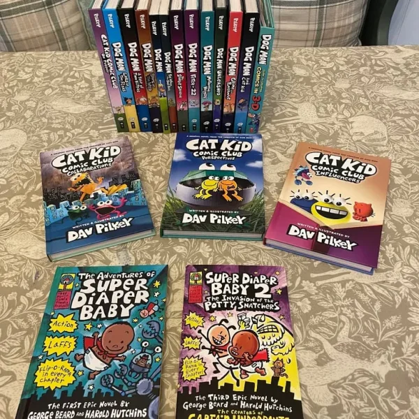 Dogman, Cat Kid and Super Diaper Baby Books £4 Each