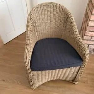 Rattan Chair with Cushion - Image 2