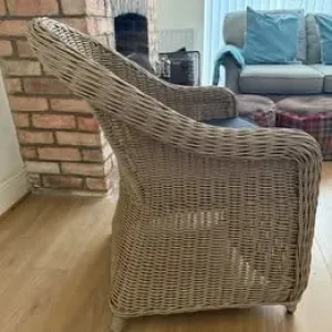 Rattan Chair with Cushion - Image 3