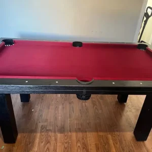 Pool table and dining table with 4 chairs