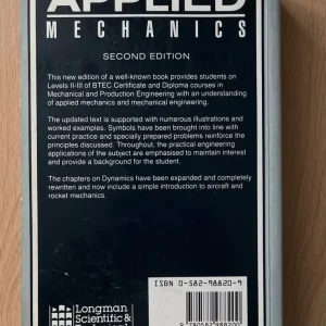 Applied Mechanics second edition J Hannah. M J Hillier - Image 2