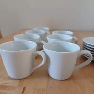 Mika Expresso coffee cups and saucers - set of 8 - Image 2