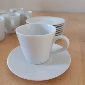 Mika Expresso coffee cups and saucers - set of 8