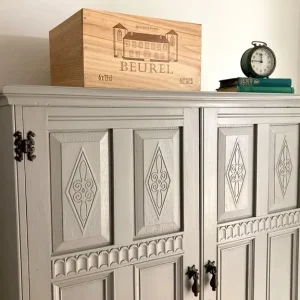 Pretty Antique Hand Painted Wardrobe Delivery Available - Image 2