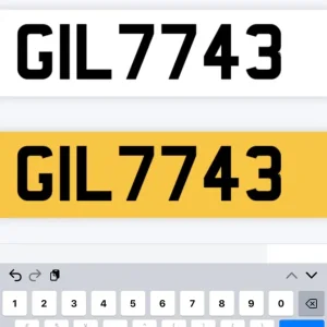 cherished number plate