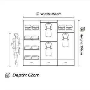 florence sliding doors wardrobe - Image 4