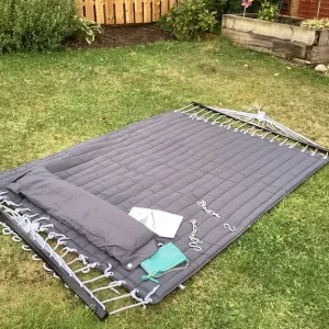 2 Person Hammock with Stand and Cupholder - Image 2