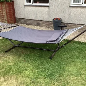 2 Person Hammock with Stand and Cupholder - Image 3