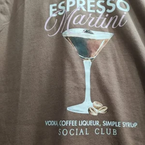 Womens brand new brown Expresso Martini t shirt. Size medium - Image 4