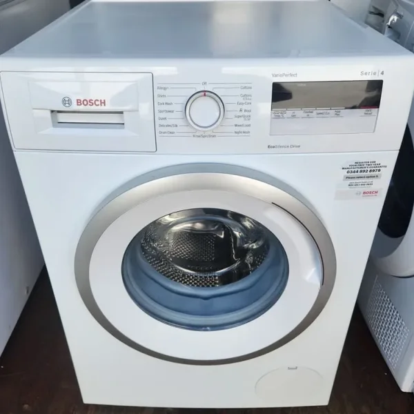 BOSCH Series 4 Eco Silence Drive Washing Machine. 3D Aqua Spa wash system.