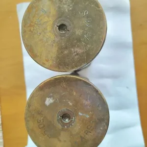 Pair WW1 Orient Trench Art Vases – "Souvenir Orient 1918" and "Champagne 1914–18" - Image 2