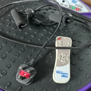 VIBRAPOWER DISC PLUG IN EXERCISE VIBRATION MACHINE WITH HANDLE RESIDENT PULLS - Image 2