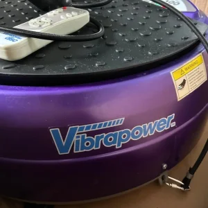 VIBRAPOWER DISC PLUG IN EXERCISE VIBRATION MACHINE WITH HANDLE RESIDENT PULLS - Image 5