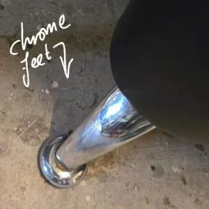 Leather sofa suite in petrol blue - Image 5