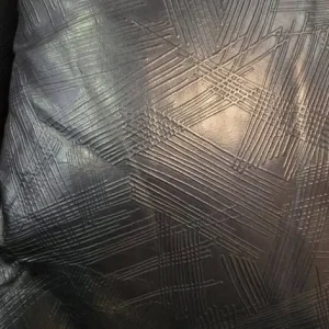 Leather sofa suite in petrol blue - Image 8