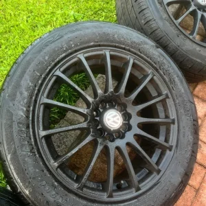 17” VW P609 x4 Black Alloys - Image 4