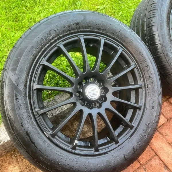 17” VW P609 x4 Black Alloys