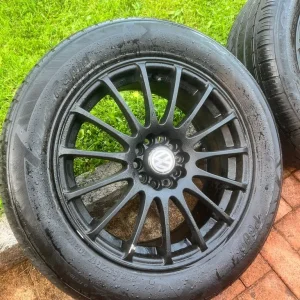 17” VW P609 x4 Black Alloys