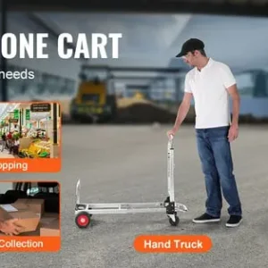 400 lbs Folding Hand Truck Lightweight Dolly with Wheels Foldable Luggage - Image 2