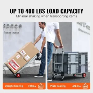 400 lbs Folding Hand Truck Lightweight Dolly with Wheels Foldable Luggage