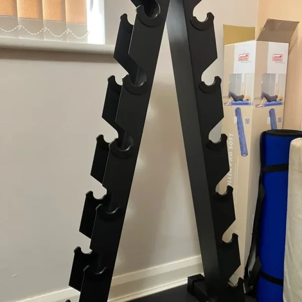 Dumbbell rack stand unused 6 tier heavy duty steel