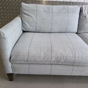 Izzy Celtic Check 3 Seater Sofa (Blue/Grey) Sofa com - Cost £1380 - Good Condition - Delivery Avail - Image 2
