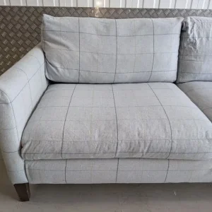 Izzy Celtic Check 3 Seater Sofa (Blue/Grey) Sofa com - Cost £1380 - Good Condition - Delivery Avail - Image 5