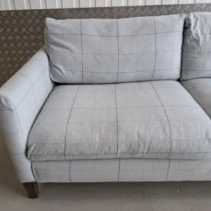 Izzy Celtic Check 3 Seater Sofa (Blue/Grey) Sofa com - Cost £1380 - Good Condition - Delivery Avail - Image 6