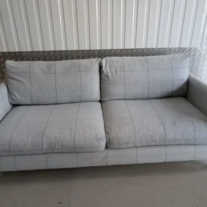 Izzy Celtic Check 3 Seater Sofa (Blue/Grey) Sofa com - Cost £1380 - Good Condition - Delivery Avail - Image 7