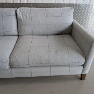 Izzy Celtic Check 3 Seater Sofa (Blue/Grey) Sofa com - Cost £1380 - Good Condition - Delivery Avail - Image 8