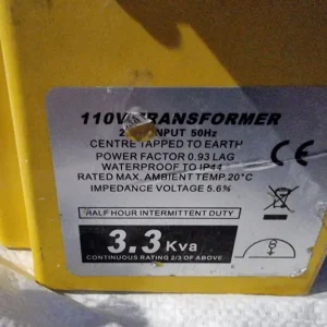 110v 3.3kva transformer