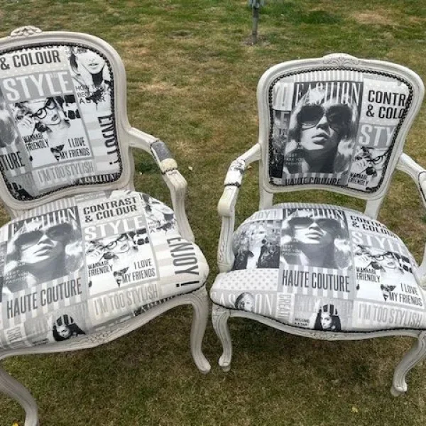 Antique chairs with a modern twist