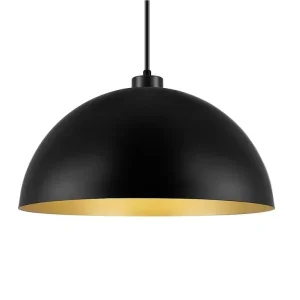 B&Q Good Home Songor Black Pendant Light Shade + 5W G125 LED light bulb - Image 5